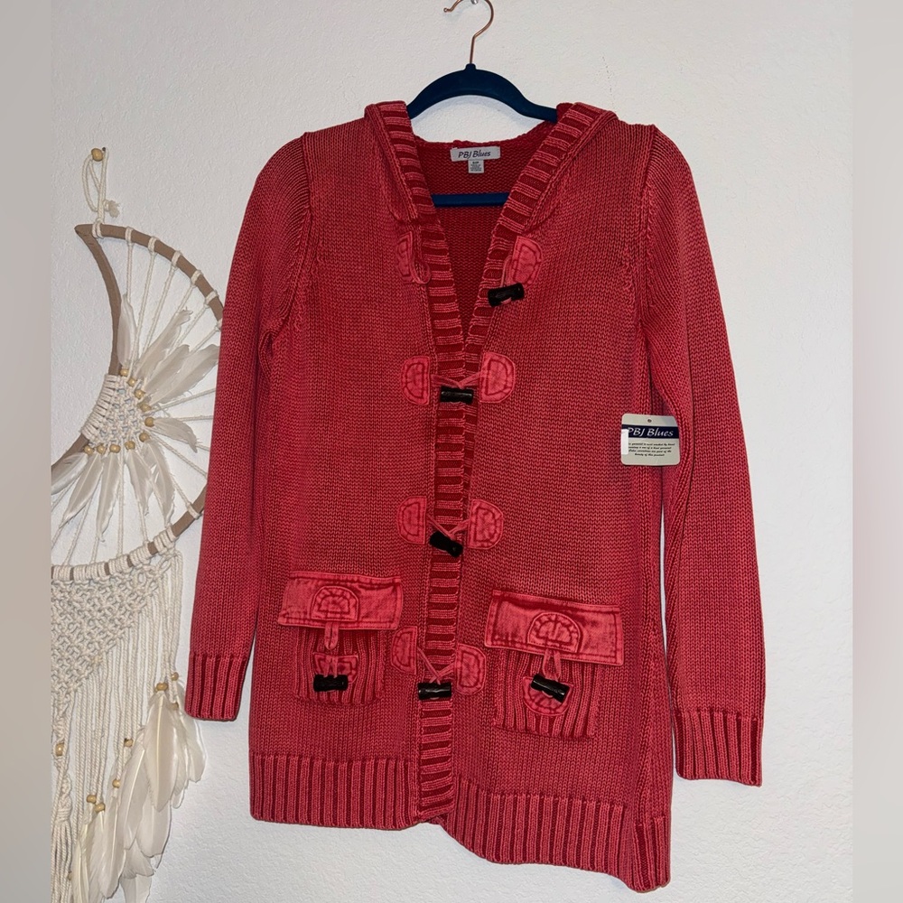 NWT PBJ Jeans knitted/ Jean jacket size Small